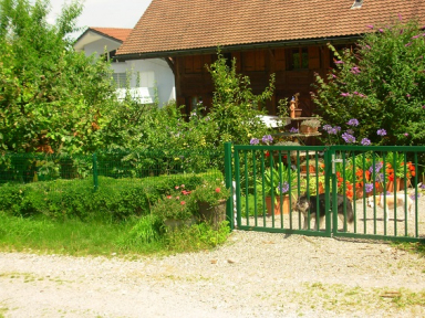 Zierzaun aus Gitterstabmatten